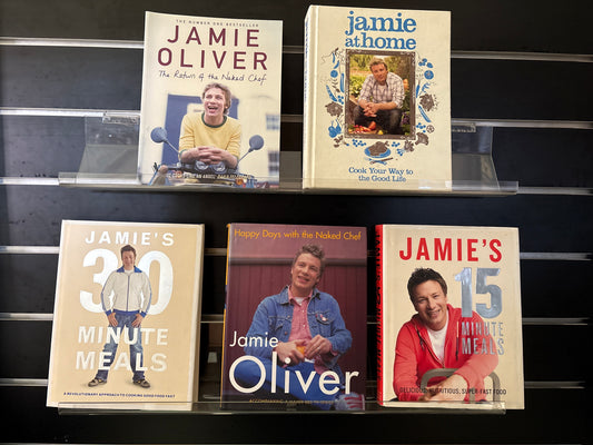 OLIVER, Jamie - Bundle of 5 - Assorted Cookbook Titles (Min. very good condition)