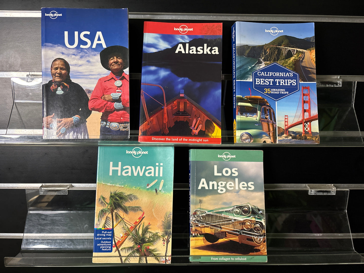 LONELY PLANET USA Assorted Bundle of 5 (Min. fair condition)
