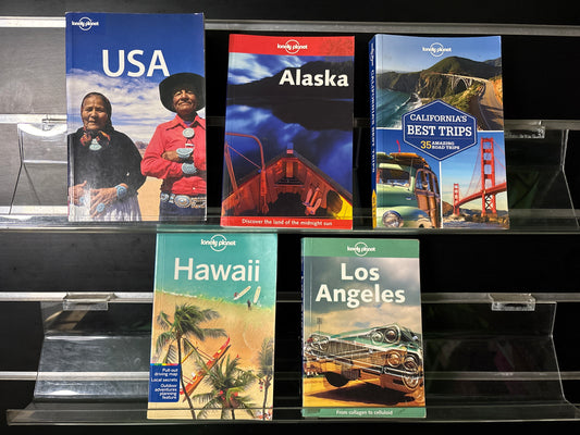 LONELY PLANET USA Assorted Bundle of 5 (Min. fair condition)