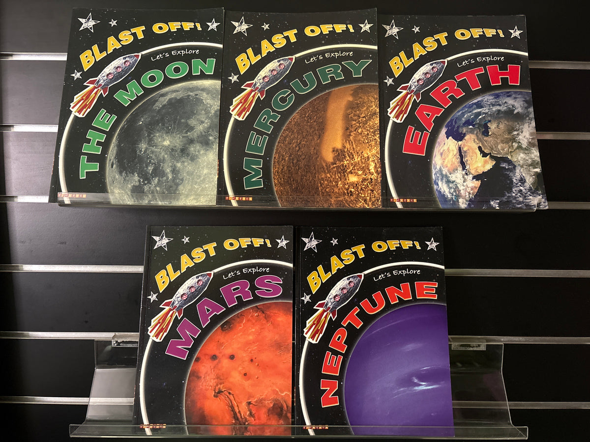 BLAST OFF! LET'S EXPLORE Assorted Titles Bundle of 5 (Min. good condition)