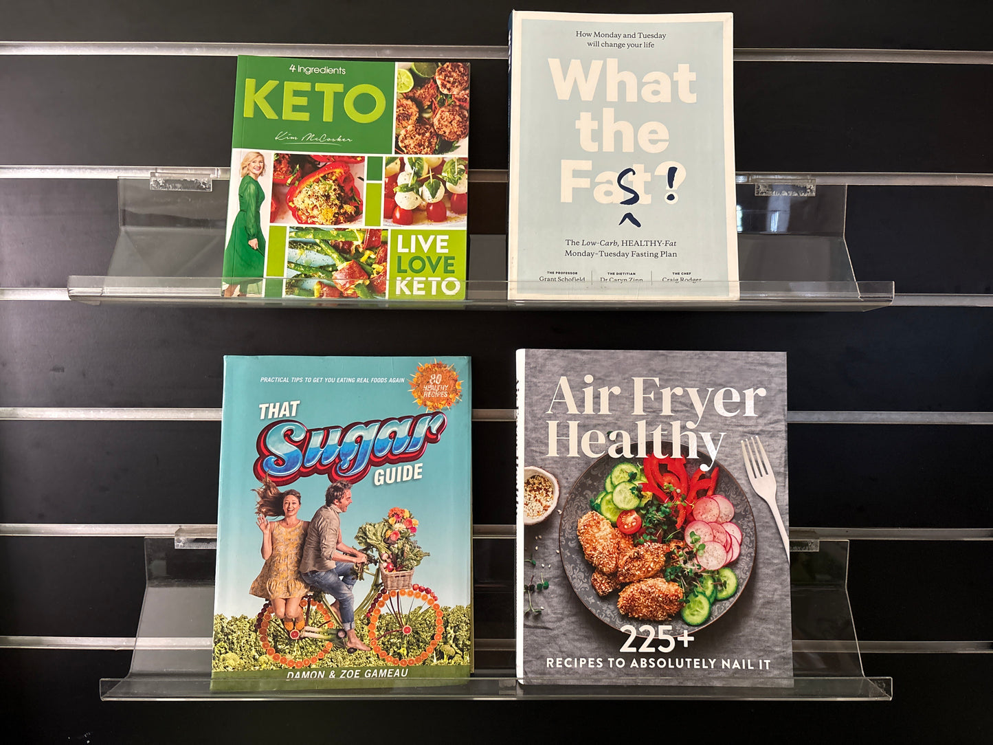 HEALTHY EATING Cookbooks - Bundle of 4 - Assorted Authors (Min. fair condition)