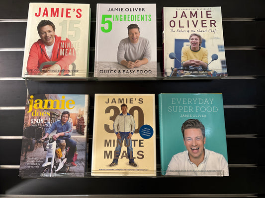 OLIVER, Jamie - Bundle of 6 - Assorted Cookbooks (min good condition)
