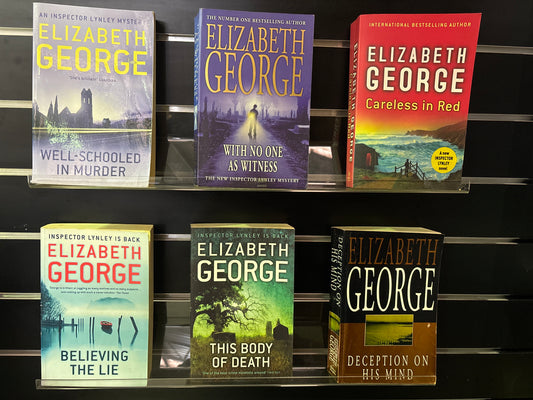 GEORGE, Elizabeth - Bundle of 6 - Assorted Titles in the Inspector Lynsey Series (Min. Fair condition)