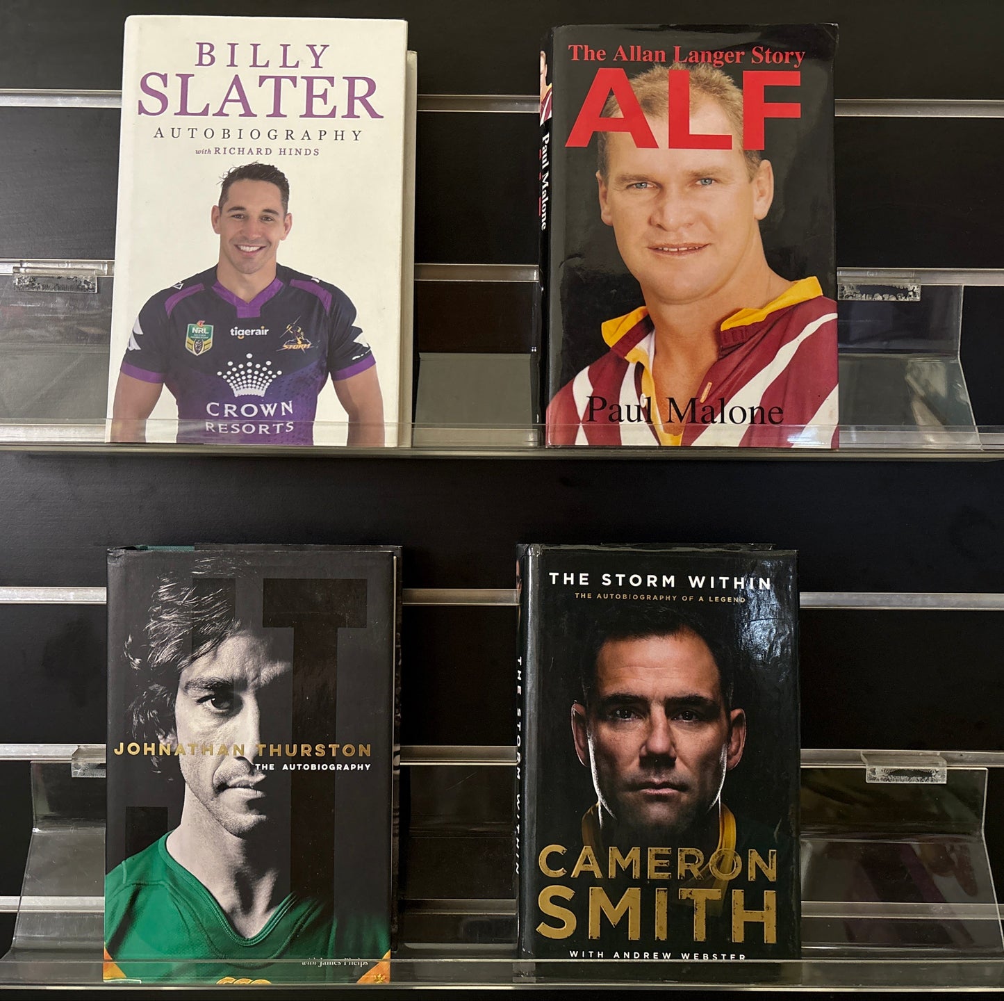 NRL Sporting Legends - Select Bio Titles Bundle of 4 - Assorted Titles (Min. fair condition)