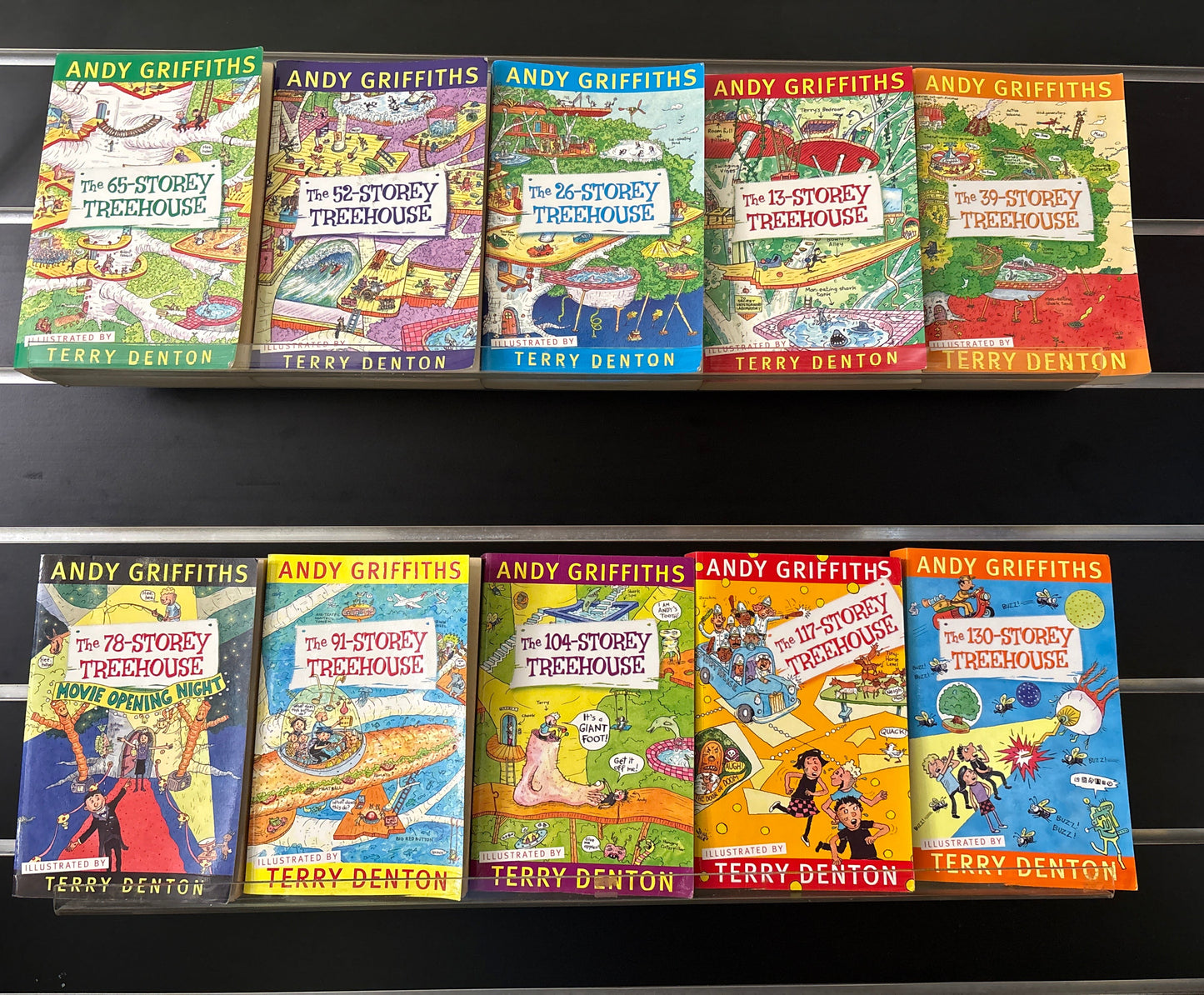 GRIFFITHS, Andy 'Treehouse Series Assorted Titles Bundle of 10 (Min. fair condition)