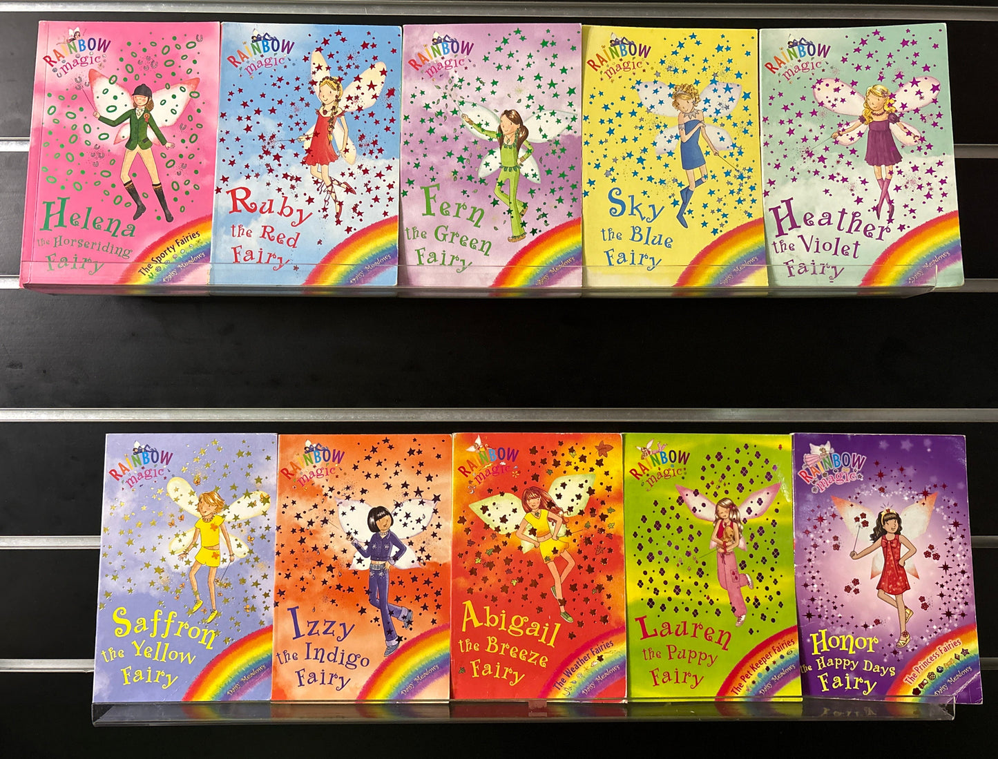 MEADOWS, Daisy 'Rainbow Magic Fairies' Bundle of 10  Assorted Titles (Min. fair condition)