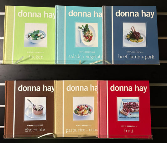 HAY, Donna - Bundle of 6 - Assorted Simple Essential Cookbooks (Min. fair condition)