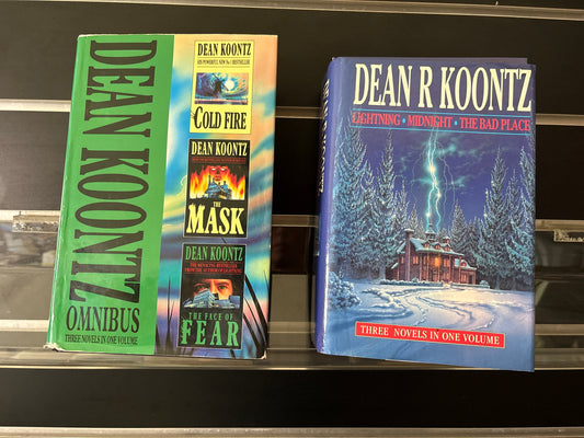 KOONTZ, Dean Standalone Titles 3 Stories Per Book Bundle of 2  (Min. good condition)
