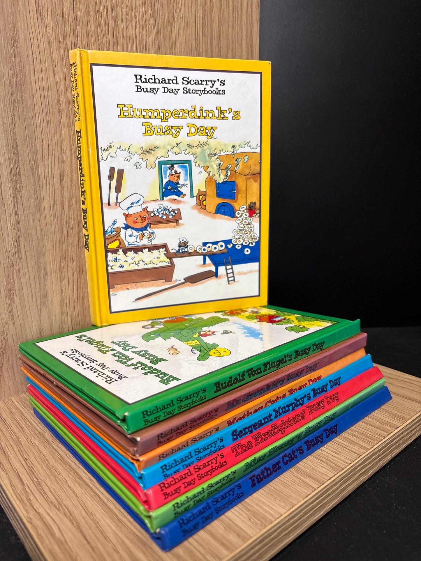 'Richard Scarry's Busy day Storybook' Assorted Titles Bundle of 8 (Min. fair condition)