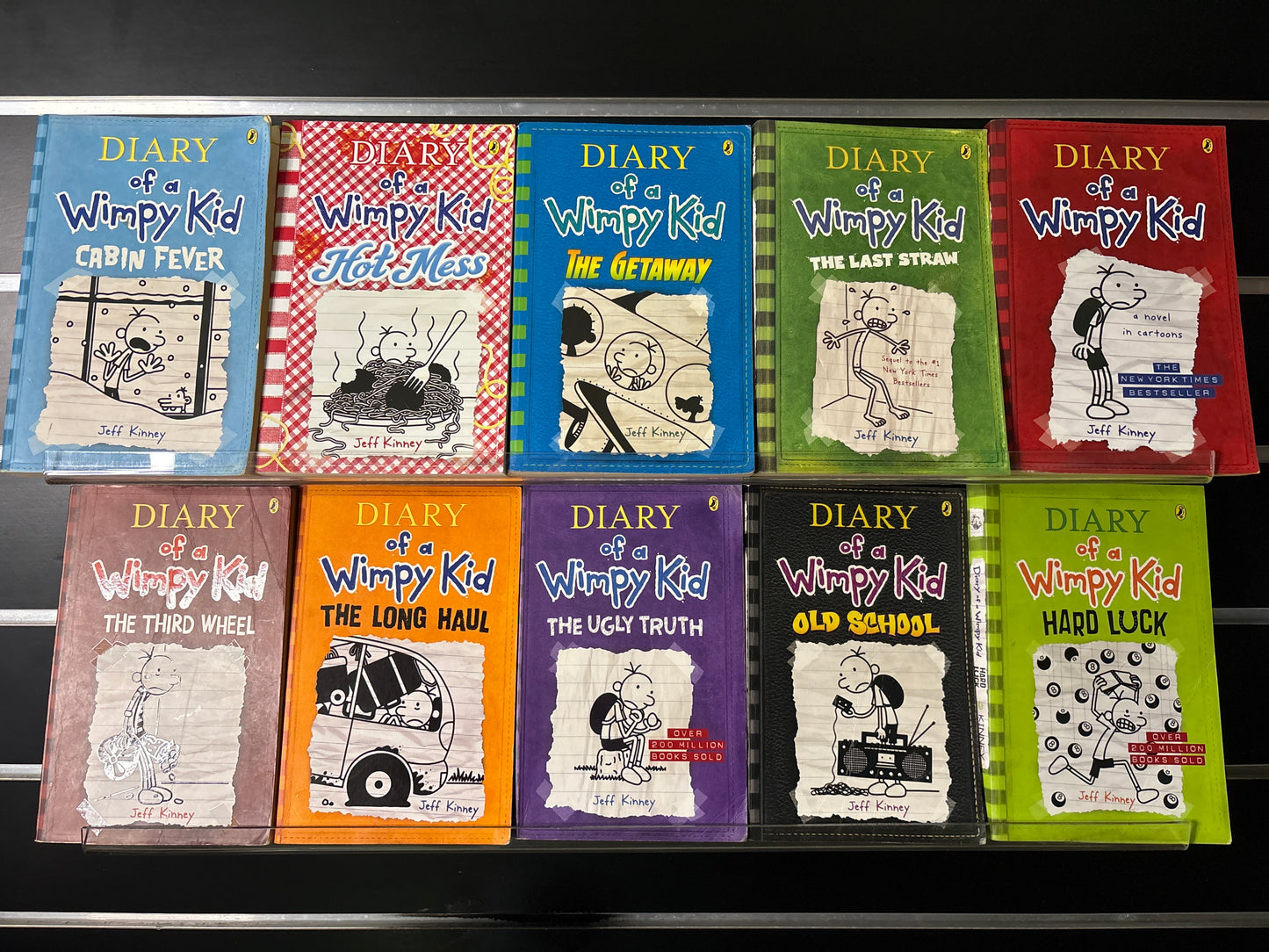 KINNEY, Jeff 'Diary of a Wimpy Kid' Assorted Titles Bundle of 10 (Min. fair condition)