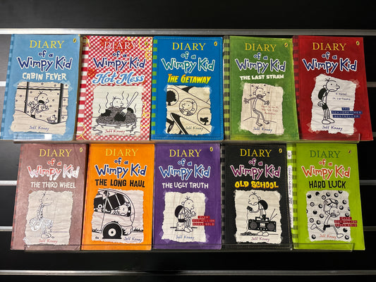 KINNEY, Jeff 'Diary of a Wimpy Kid' Assorted Titles Bundle of 10 (Min. fair condition)