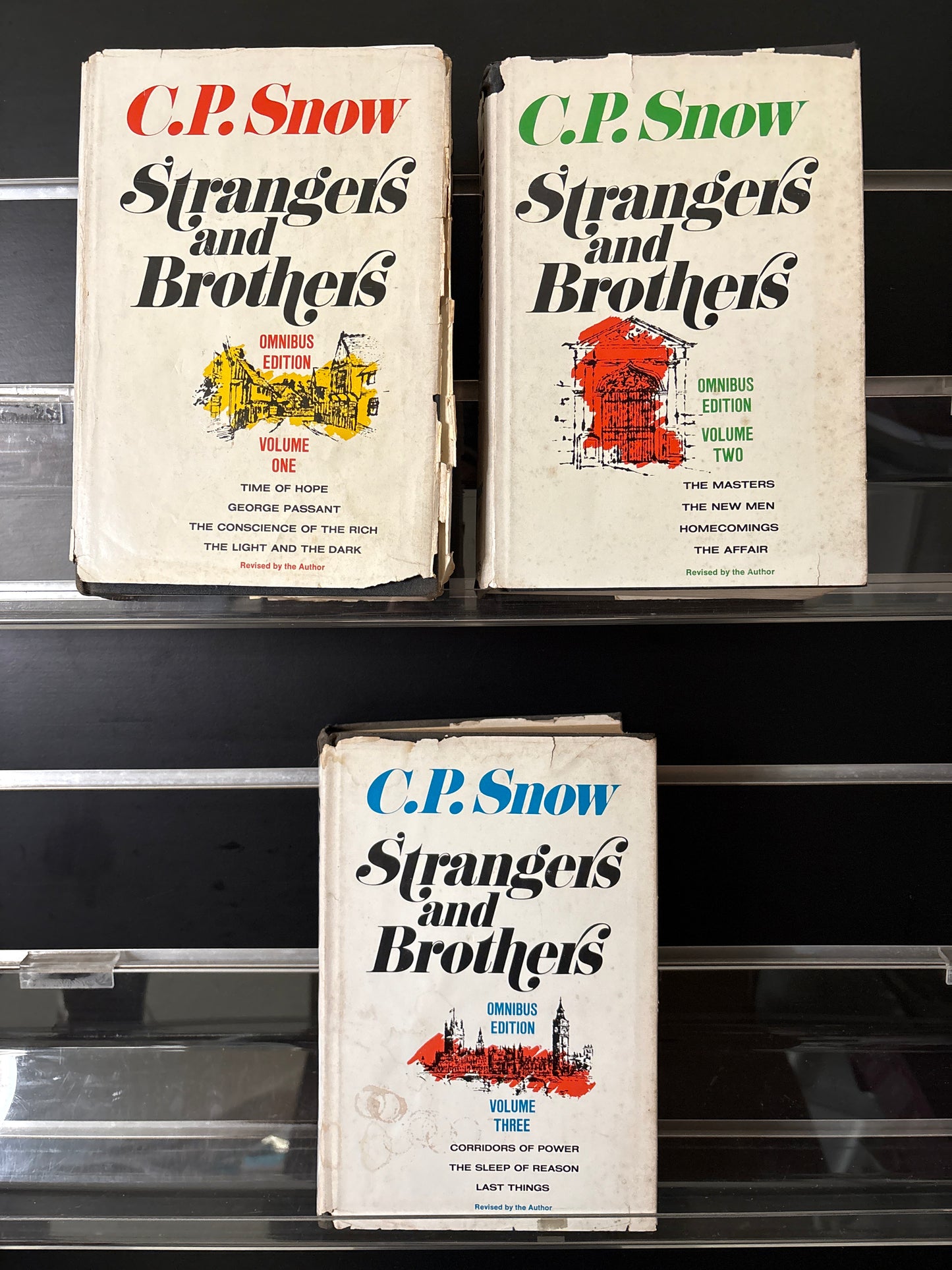 SNOW, C.P 'Strangers and Brothers' Volumes 1-3 Bundle of 3 (Min. fair condition)