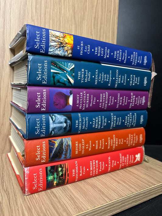 READER'S DIGEST 'Select Editions' 4-in-1 Condensed Stories Bundle of 6 (Min. good condition)