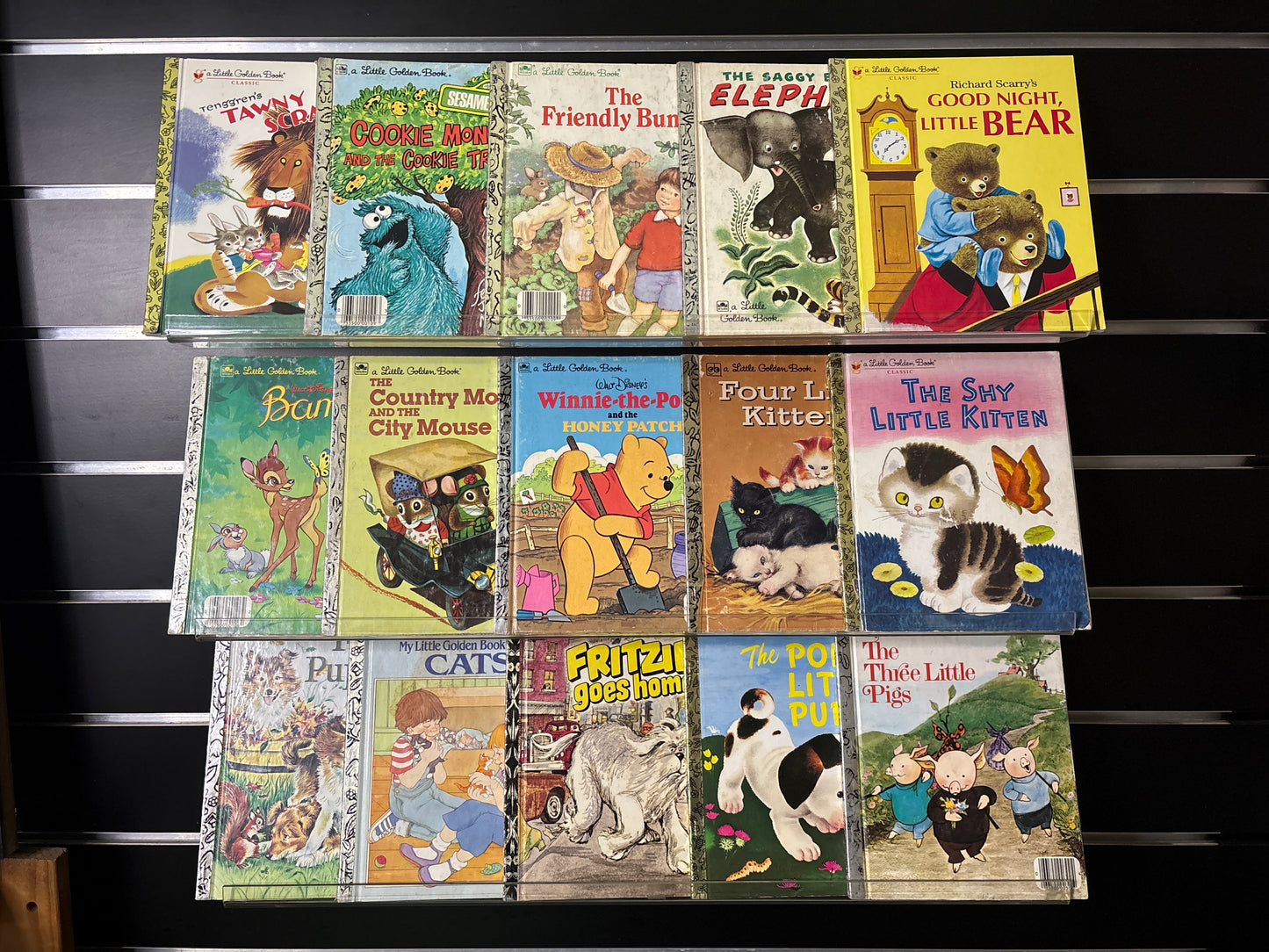 LITTLE GOLDEN BOOKS Assorted Standalone Titles Bundle of 15 (Min. fair condition)