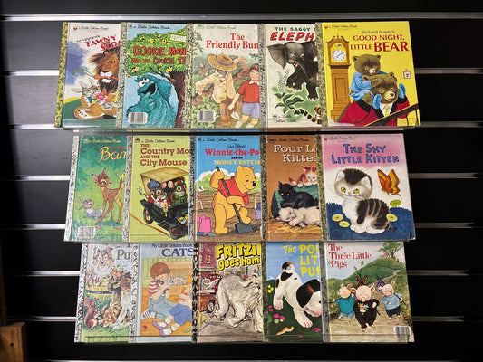 LITTLE GOLDEN BOOKS Assorted Standalone Titles Bundle of 15 (Min. fair condition)