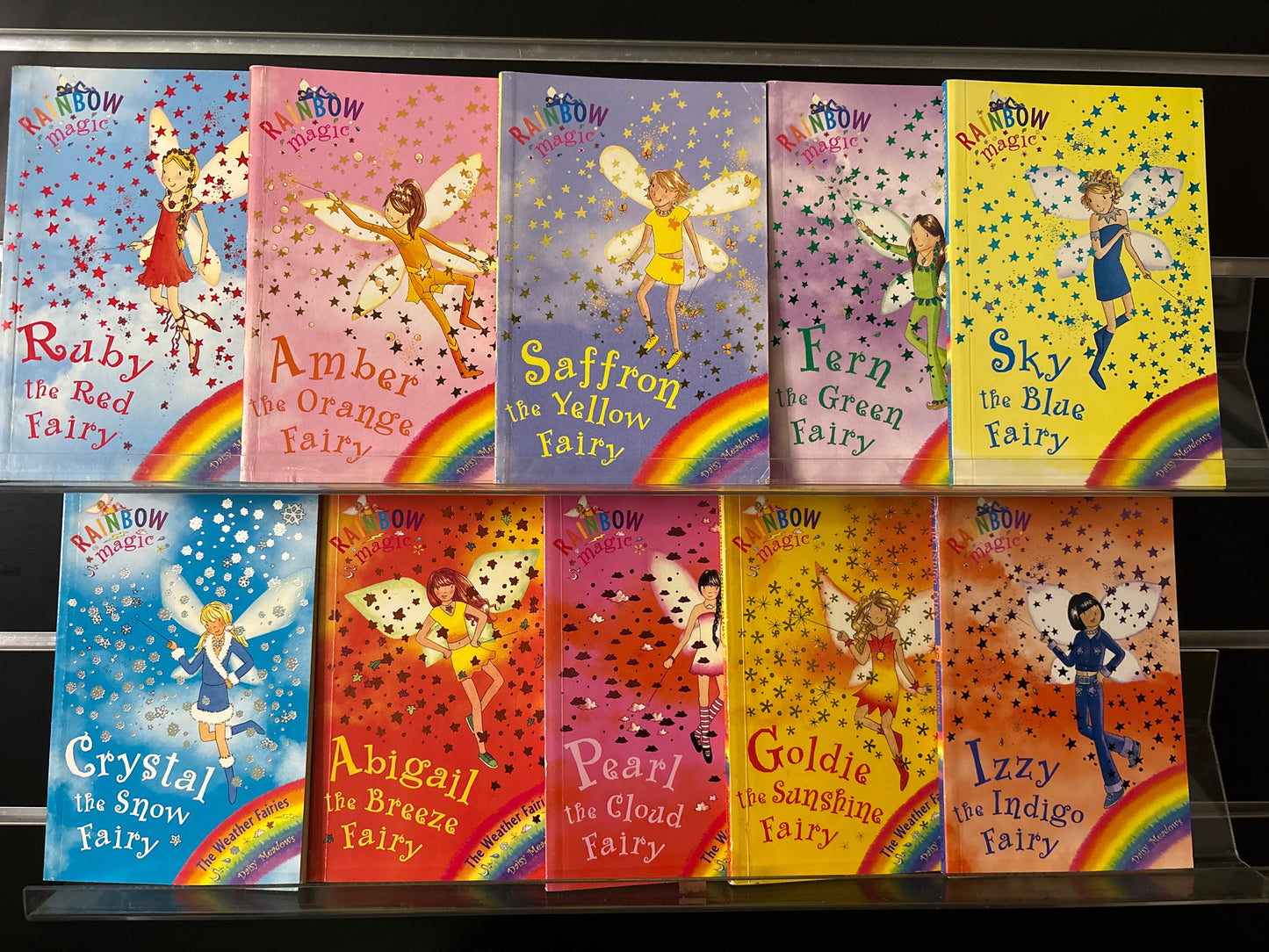 MEADOWS, Daisy 'Rainbow Magic Fairies' Assorted Titles Bundle of 10 (Min. fair condition)