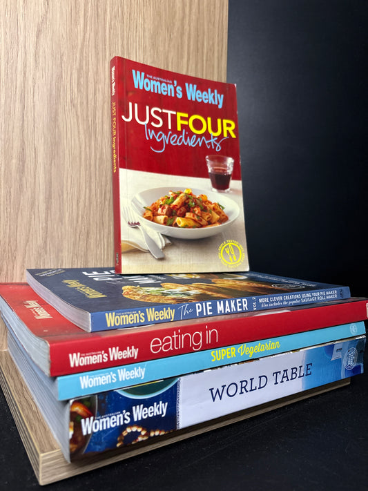 WOMEN'S WEEKLY Assorted Cookbooks Bundle of 5 (Min. fair condition)