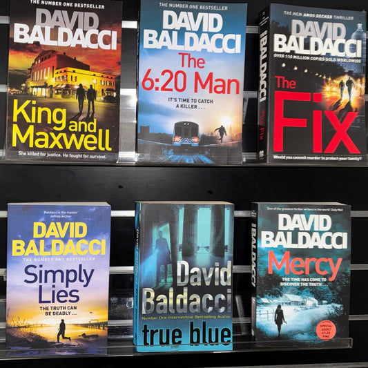 BALDACCI, David - Bundle of 6 Assorted Titles / Mixed Series (min. good condition)