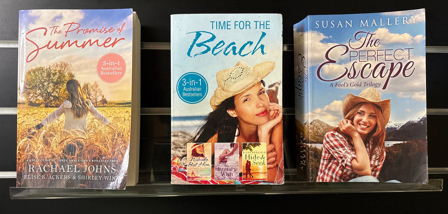 ROMANCE 3-in-1 Books Assorted Stories and Authors Bundle of 3 (Min. Fair Condition)