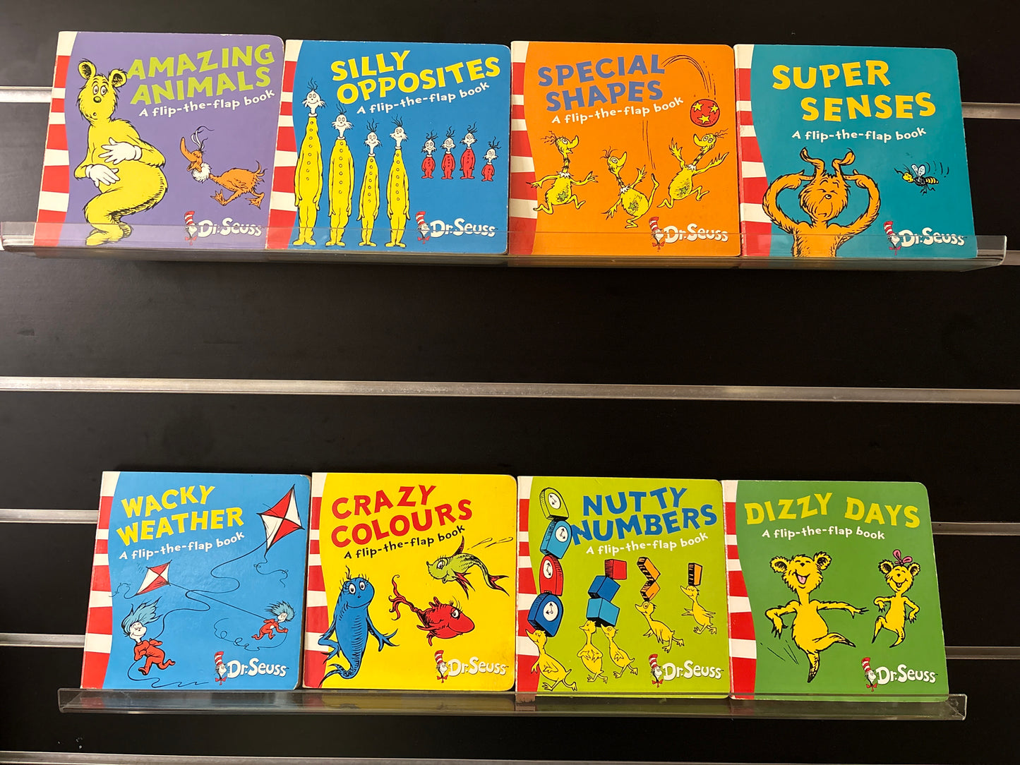 DR SEUSS - 'Flip The Flap' Assorted Titles Bundle of 8 (Min. fair condition)
