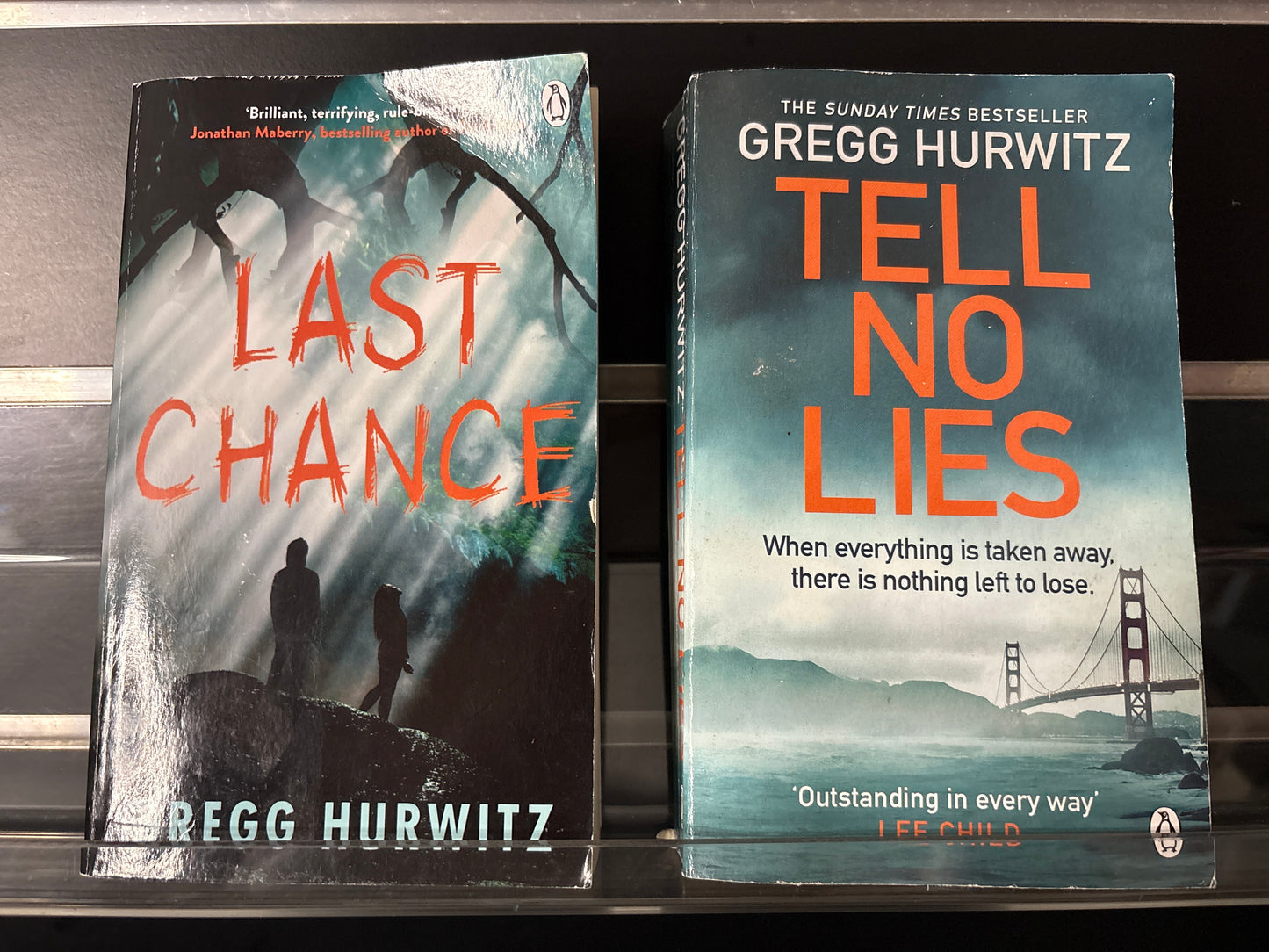 HURWITZ, Greg Standalone Titles Bundle of 2 'Last Chance' + 'Tell No Lies' (Min. good condition)