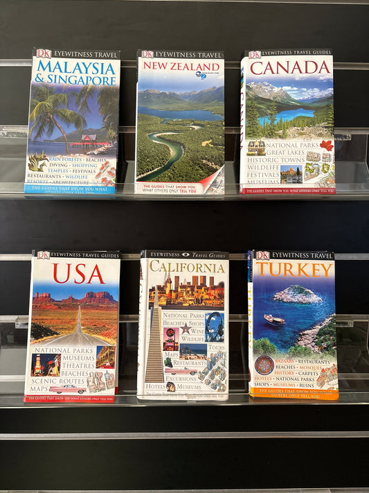 EYEWITNESS TRAVEL Guides - Bundle of 6 - Assorted Locations (Min. very good condition)