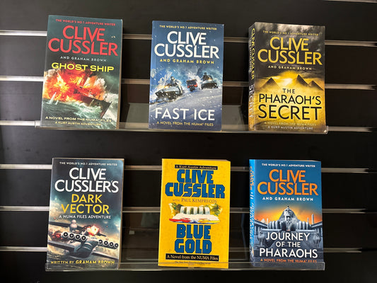 CUSSLER, Clive 'Numa Files' Series - Bundle of 6 Assorted Titles (Min. fair condition)