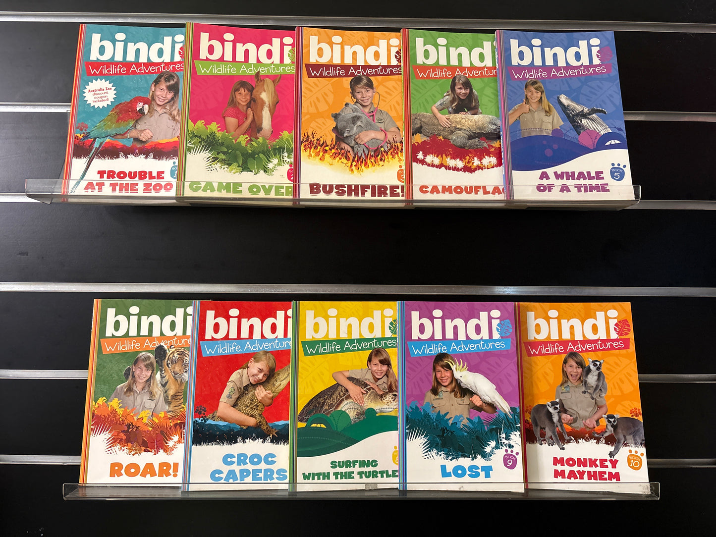 BINDI WILDLIFE ADVENTURES Assorted Titles Bundle of 10 (Min. fair condition)