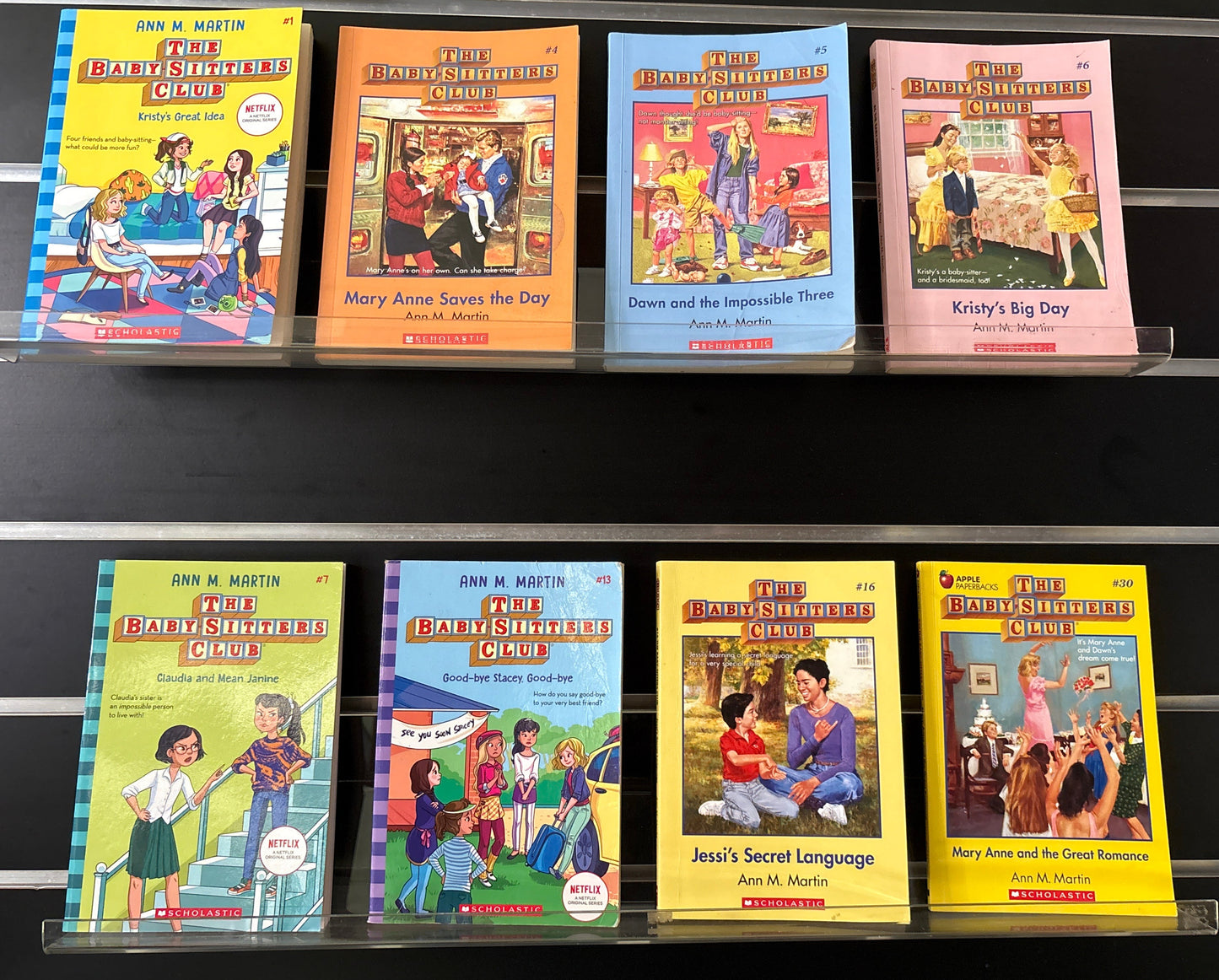 MARTIN, Ann M. 'The Babysitter's Club' Assorted Titles Bundle of 8 (Min. fair condition)