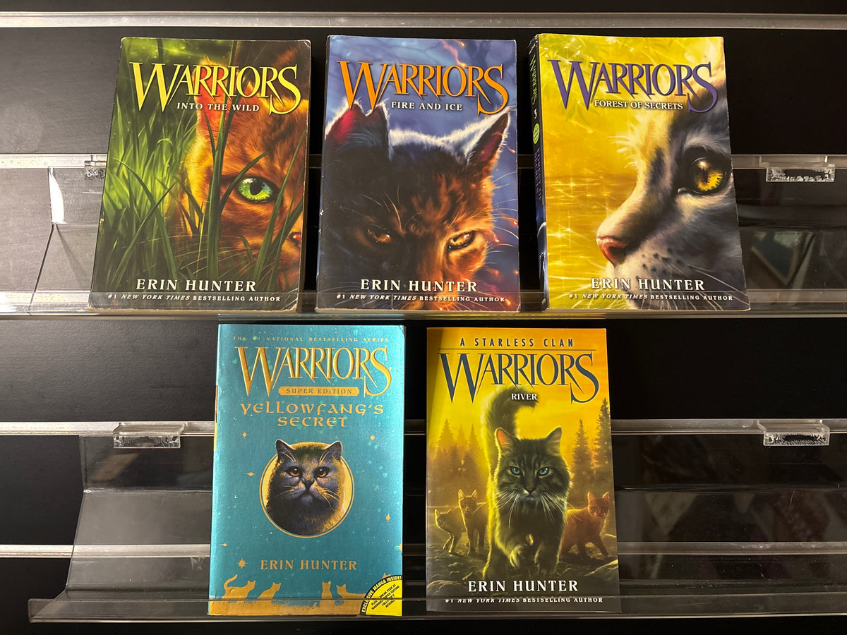 HUNTER, Erin 'Warriors' Series #1,2,3 + 2 Bonus 'Warriors' Titles Bundle of 5 (Min. good condition)