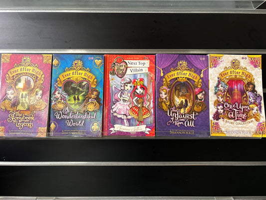 HALE, Shannon - Bundle of 5 - Assorted Titles Ever After High Series  (Min. fair condition)