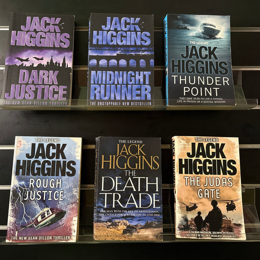 HIGGINS, Jack 'Sean Dillon' Series Assorted Titles Bundle of 6 (Min. fair condition)