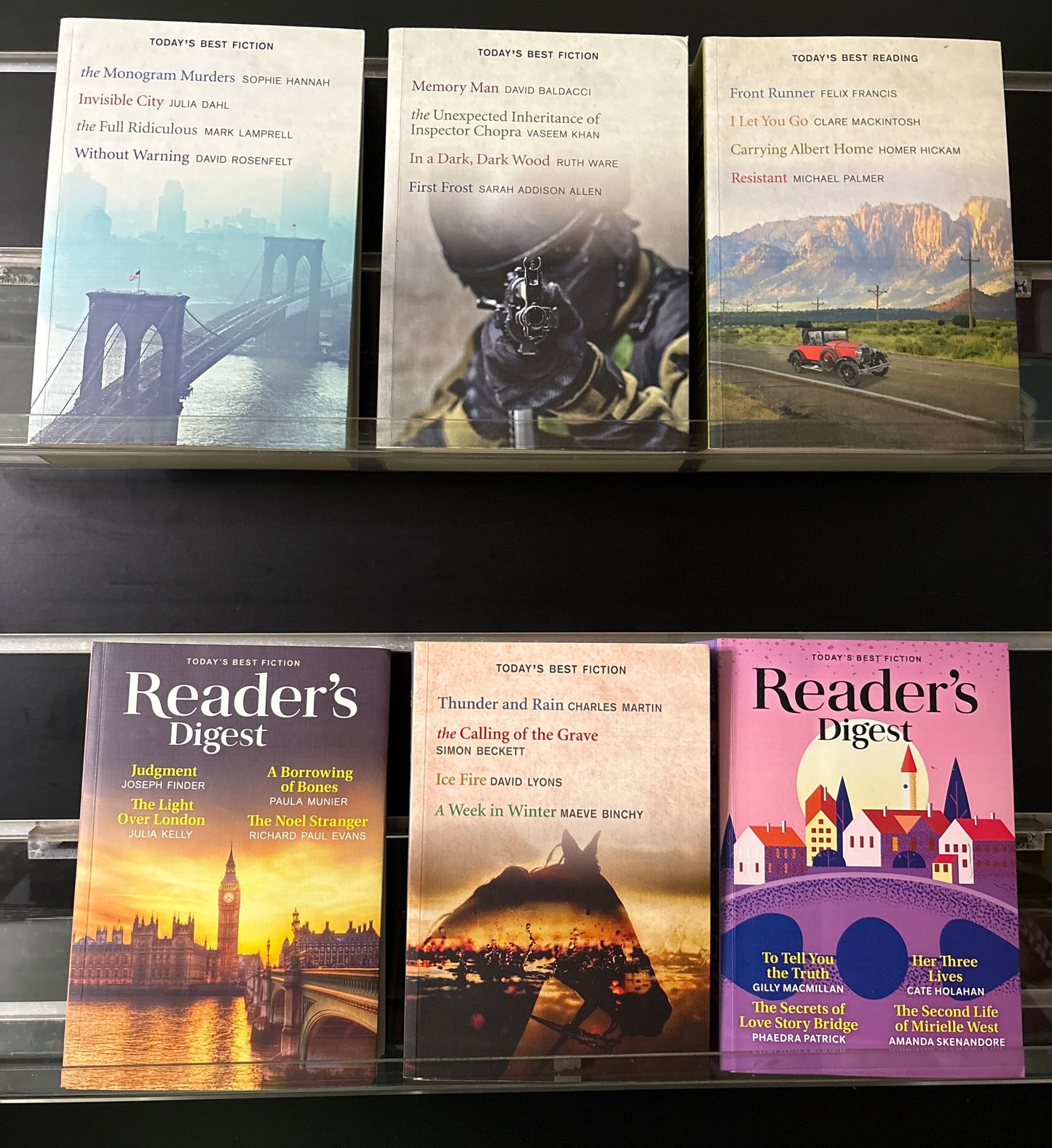 READER'S DIGEST 'Select Editions' 4-in-1 Condensed Stories Bundle of 6 (Min. fair condition)