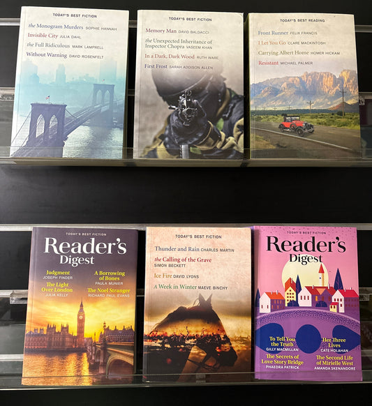 READER'S DIGEST 'Select Editions' 4-in-1 Condensed Stories Bundle of 6 (Min. fair condition)