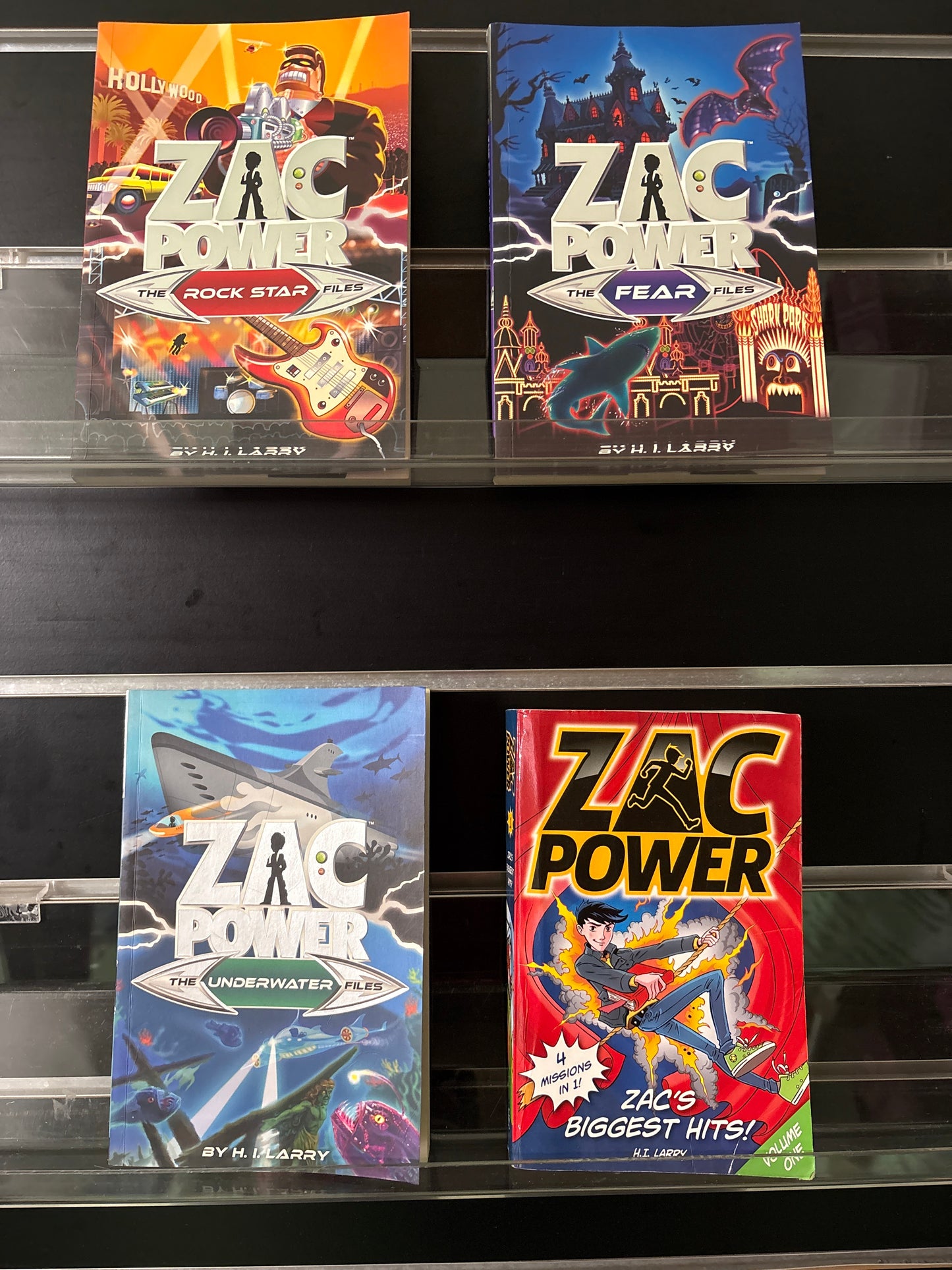 LARRY, H. I  'Zac Power' Series Assorted Titles Bundle of 4 (Min. good condition)