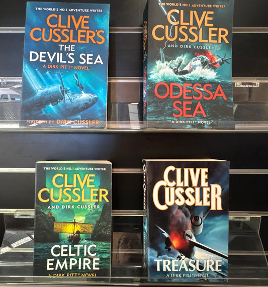 CUSSLER, Clive - Bundle of 4 - Assorted Titles in Dirk Pitt Series (Min. good condition)