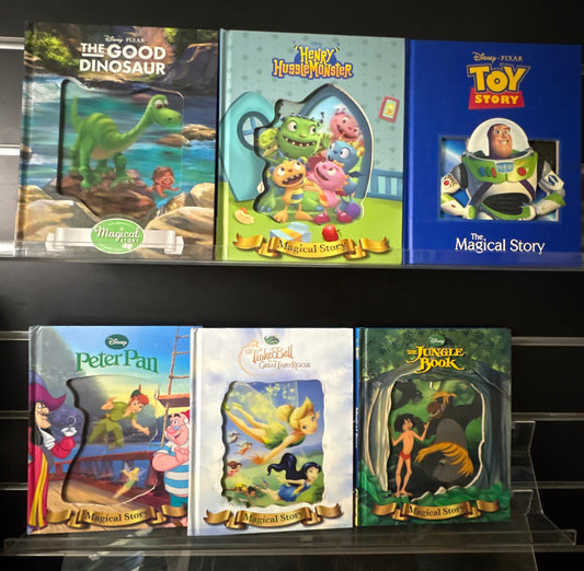 DISNEY PIXAR 'Magical Story' Assorted Titles Bundle of 6 (Min. good condition)
