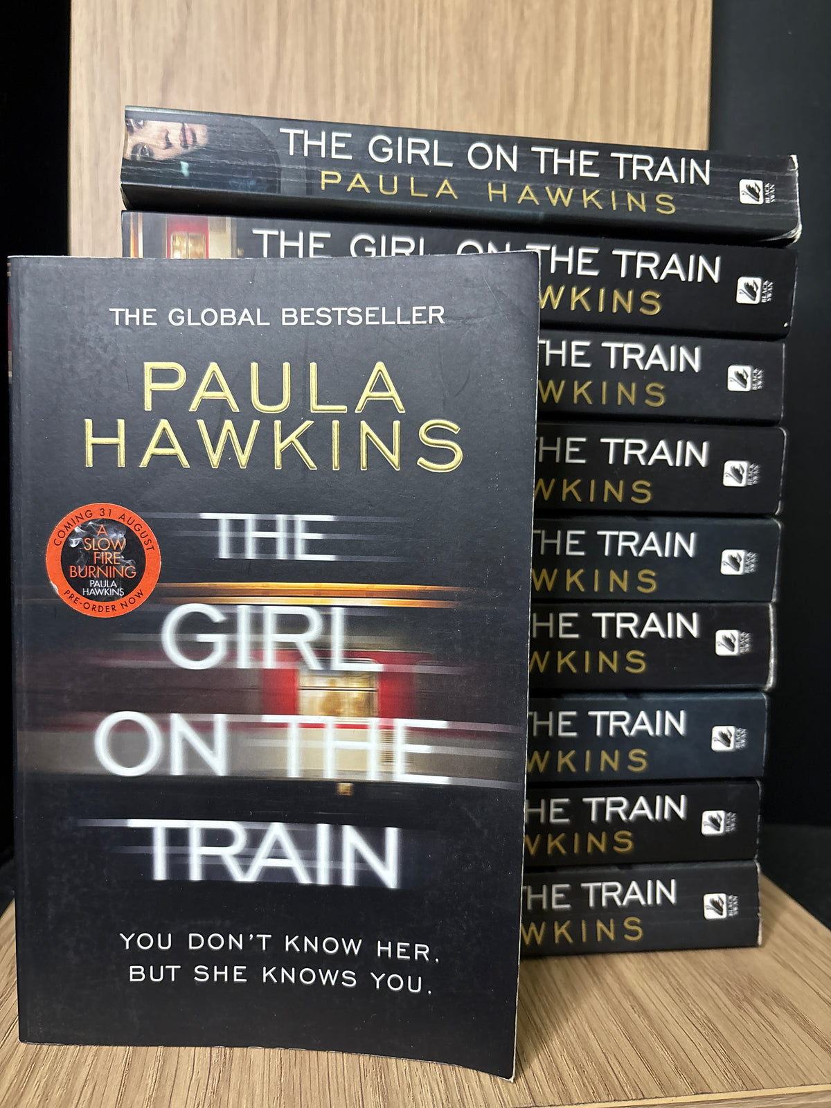 Book Club 10 Pack: HAWKINS, Paula 'The Girl On The Train' Paperback Medium Copies (Min condition: fair)