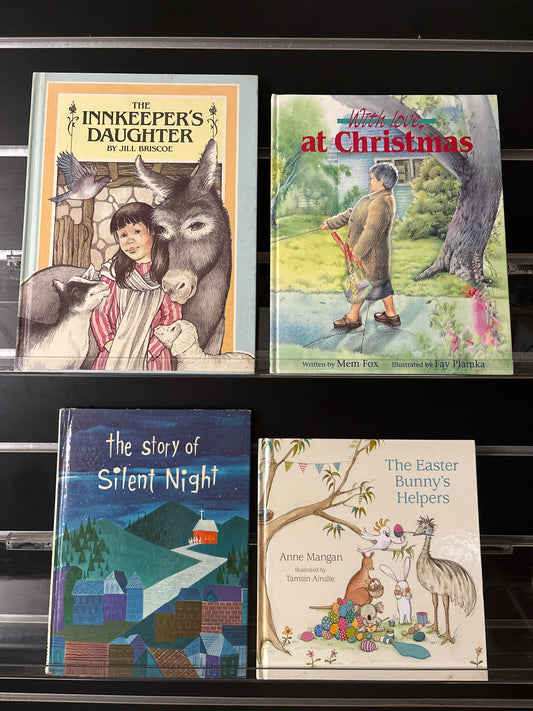 KIDS PICTURE BOOKS Assorted Standalone Titles Various Authors Bundle of 4 (Min. fair condition)