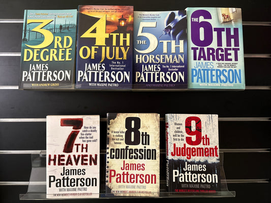 PATTERSON, James 'Women's Murder Club' Series Books #3-9 Bundle of 7 (Min. fair condition)