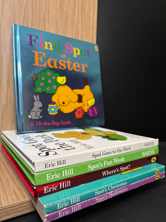 HILL, Eric 'Spot' Assorted Board and Lift A Flap Books Bundle of 6 (Min. fair condition)