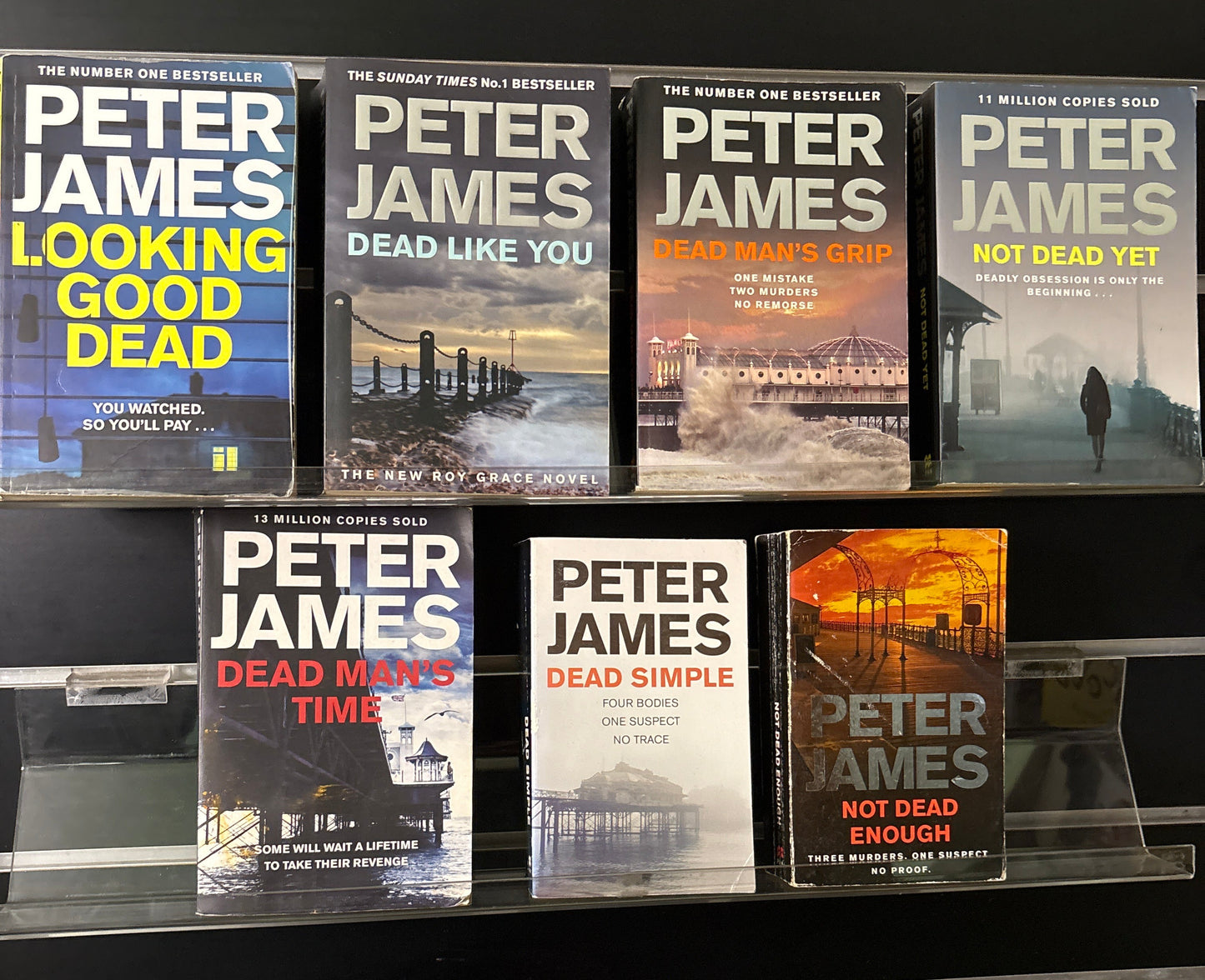 JAMES, Peter 'Roy Grace' Series Assorted Titles Bundle of 7 (min. fair condition)