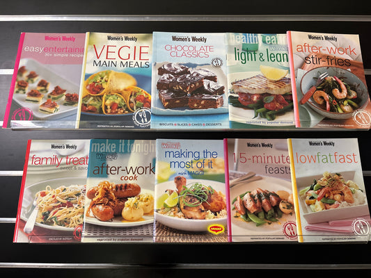 WOMEN'S WEEKLY Mini Cookbooks Assorted Standalone Titles Bundle of 10 (Min. good condition)