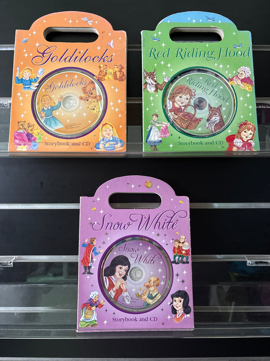 FAIRYTALE Storybook + CD's Assorted Standalone Titles Various Authors Bundle of 3 (Min. fair condition)