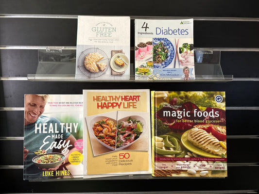 HEALTHY EATING Cookbooks - Bundle of 5 - Assorted Titles (Min. fair condition)
