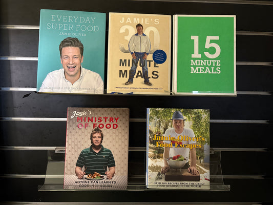 OLIVER, Jamie - Bundle of 5 - Assorted Cookbook Titles (Min. very good condition)