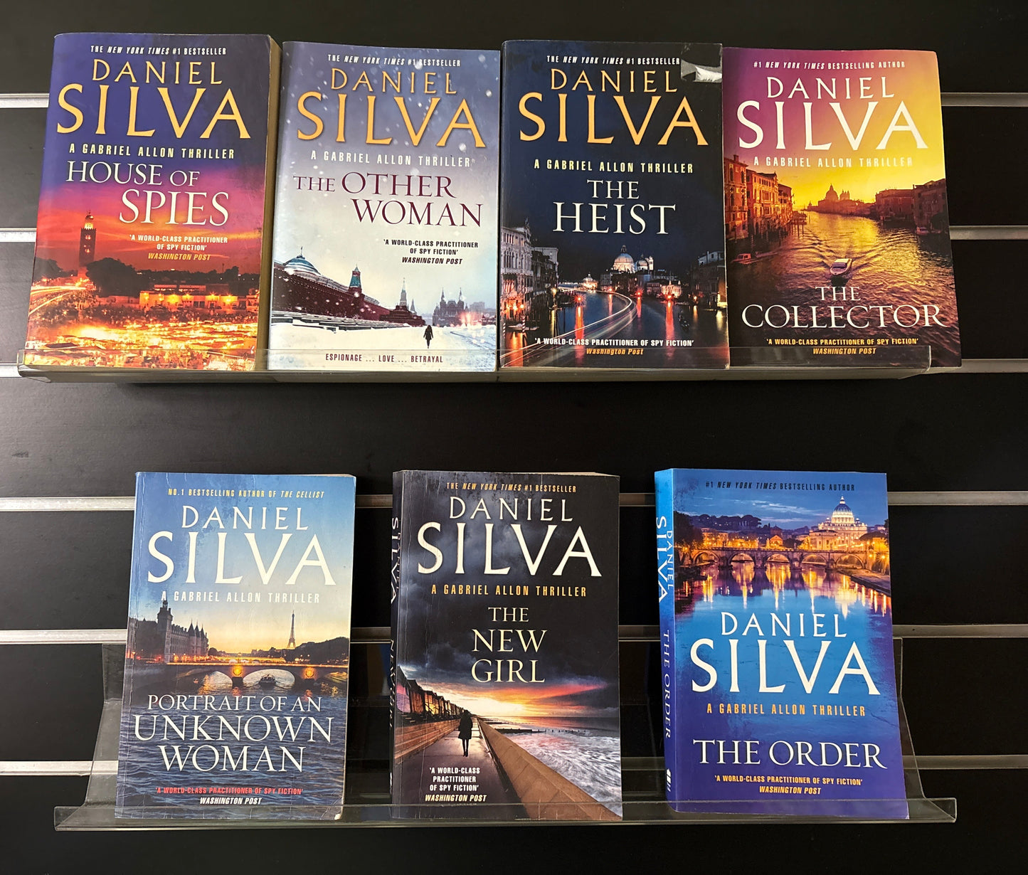 SILVA, Daniel 'Gabriel Allon' Series Assorted Titles Bundle of 7 (min. fair condition)