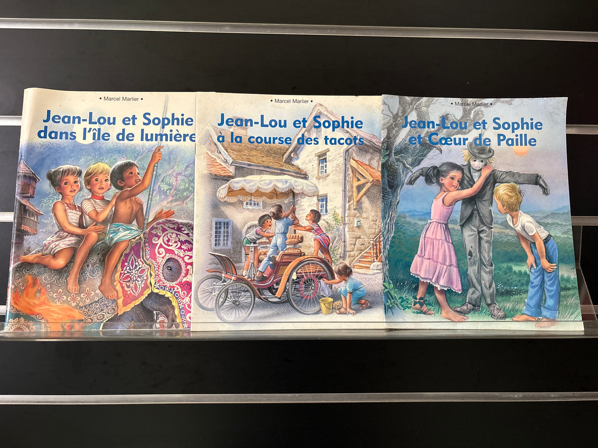 FRENCH TEXT: MARLIER, Marcel 'Jean-Lou et Sophie' Series Bundle of 3 (Min. fair condition)