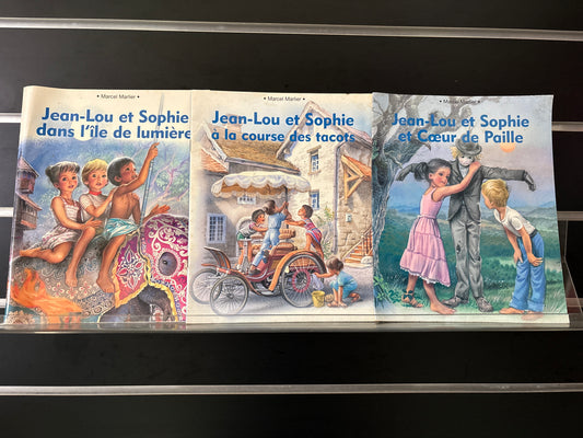 FRENCH TEXT: MARLIER, Marcel 'Jean-Lou et Sophie' Series Bundle of 3 (Min. fair condition)