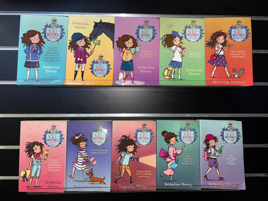 HARVEY, Jacqueline - Bundle of 10 - # 1 - 10 in Alice-Miranda Series (Min. good condition)